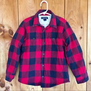 Lands’ End Sherpa Lined Flannel Jacket